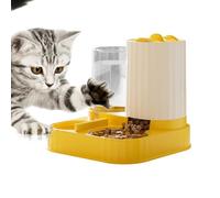 automático 2 en 1, Gran Bandeja de alimentación para Gatos, con depósito de Agua, para Cachorros, Gatos, Animales pequeños, Interiores, Exteriores, hogar, apartamento, balcón