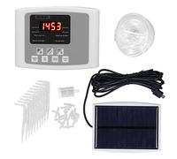 Automático de Riego de Plantas, Riego Programable con Bomba Única, Recarga Solar y USB, Control Preciso para Macetas y Jardines - Riego Eficiente y Proteccion de Batería,