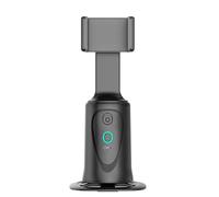 Automático de Seguimiento de rodaje de pie, 360 Grados de rotación del teléfono Gimbals Soporte de la cámara de rodaje Soporte de Montaje para Vlog, Streaming, Video, Tiktok (con Mando a Distancia)