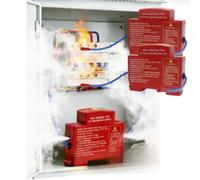 Automático Extintor Cuadro Electrico Para espacios pequeños y cerrados Dispositivo Automático de Extinción de Incendios Por Aerosol para Panel Eléctrico, Armarios Eléctricos (20g+20g)