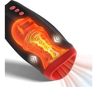 Aūtomáticõ Mǎştừrbádør Hómbrę Cup Måmada Eléctricǎ, Måstừrbaťor Måscừlino Téléscópico Automático, Vaĝinå 3D Réáles, con 10 Módos de Vībraçioņ, para Hómbręs Pęņę Måsturbaçioņ,Impermeable