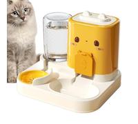 automático para gatos, 2 en 1, con depósito de agua, gran estación de alimentación con bebedero para mascotas
