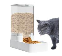 Automático para Gatos, Automático para Gatos con Tolva Antiderrames, Bebedero Y Estación De Alimentación Antifugas para Perros, Gatitos, Cachorros, Interior Exterior Y Viaje
