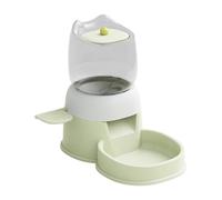 automático para Gatos, Cuenco de alimentación con diseño de Prensa de 2 L, 32 x 27 x 18 cm, dispensador de Comida para Perros, contenedor de alimentación para Mascotas, Bandeja silenciosa de