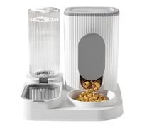 automático para gatos, dispensador de agua y alimentos para perros, suministros 2 en 1 para mascotas, cuenco grande extraíble para alimentos, cuenco de agua para cachorros, gatitos y animales