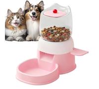 automático para Mascotas, Cuenco de alimentación con diseño de Prensa de 2 litros, estación de Comida para Gatos, para Jaula, Lugar de Trabajo, al Aire Libre, Patio, Tienda de Mascotas