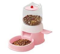 Automático para Mascotas - Dispensador de Comida para Animales Automático 2 litros con Función de Prensa, Manual | 12.6 Pulgadas, Práctico para Casas, Jaulas, Te