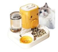 automático para mascotas, estación de comida y agua antirrobo, dispensador automático de gato cuenco de agua para perros - cachorro pequeño mediano grande raza interior balcón