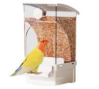 automático para pájaros | Contenedor de alimentación transparente - Accesorio para jaula de pájaros, suministros para mascotas para canarios y periquitos