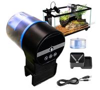 Automático para Peces Inteligente Recargable De 3 Modos Ajustable | Alimentador Automático de Acuario para Betta Tortuga Camarón Koi Interior Exterior Oficina Piso
