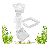automático para Peces para acuarios, Tubo de alimentación Transparente para comederos para estanques de Peces luchando con función de alimentación de Vacaciones