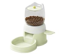 automático para perros | Cuenco de alimentación con diseño de prensa de 2 L | Dispensador de comida para mascotas | para patio al aire libre, patio, tienda de mascotas, interior y hogar
