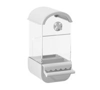 Automático Parrot - Acrílico Y ABS 4.49x3.35x7.13in | Dispensador De Alimentos para Jaula De Pájaros Sin Ensuciar | Contenedor Ďe Semillas Antidumping: para Agapornis, Guacamayo Canario Y Due