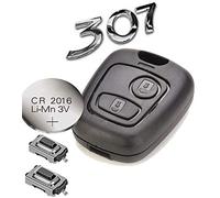 Automobile Locksmith - Kit para arreglar llave de mando a distancia de 2 botones para Peugeot 307 / Citroen