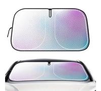 Automobile Windshield Sunshade, Auto Front Cover, UV Block Visor, Quick Install Foldable Screen Shield, Universal Fit Easy Storage for Parked Vehicles Beach RV Truck Sedan SUV Caravan