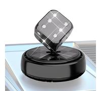 Automotive Air Fresheners, Solar Power with Dice Shape Dashboard Ornament, Automotive Trim Decoration for Sedan, Caravan, Truck, Traveling, Commuting, Black Red and Gold