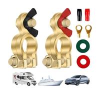 Automotive Battery Terminal Clamps - 2 Pack Connectors, Positive Negative Battery, Adjustable Quick Release Replacement Kit, Terminal Connector Set for Car Truck Ship Use