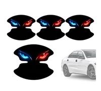 Automotive Car Door Handle Sticker 4 Pieces Funny Horror Side Paint Cover