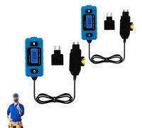 Automotive Circuit Fault Probe Tester, Fuse Tester with Display, High-Accuracy Automotive Circuits Fault Finder, Built-in Front Light with Blue LCD Screen (2PCS)