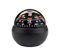 Automotive Compass Ball, Adjustable Brújula Ball Double Dials, Luminous Design Dash Mount Brass Ball for Cars, Boats, and Vehicles, Outdoor Navigation Tool,Adjustable Automotive Compass