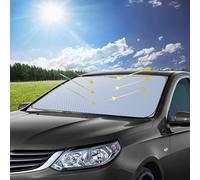 Automotive Glass Cover - Sun Barrier Screen, Thermal Insulation Dashboard Protector, Universal Vehicle Fit | Compact Sedan, Family SUV, Pickup Truck, Crossover Utility, Urban Street, Open