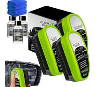 Automotive Oil Film Cleaning Brush, Car Windshield Cleaner, Cars Glass Cleaner,Removes Oil Film & Grime in Seconds,2026 Upgraded Automotive Oil Film Cleaning Brush for Windows Rearview Mirror (3 SET)