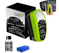 Automotive Oil Film Cleaning Brush, Car Windshield Cleaner, Cars Glass Cleaner,Removes Oil Film & Grime in Seconds,2026 Upgraded Automotive Oil Film Cleaning Brush for Windows Rearview Mirror (1 SET)