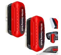 Automotive Oil Film Cleaning Brush,Glass Cleaning Board,Improves Clarity and Visibility (2pc)