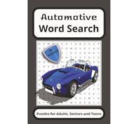Automotive Word Search Book: Word Searches with Easy to Read Print about Automotive, Cars, Mechanics | 6x9 inches, 110 pages | 50+ puzzles...Gift for Vacation, Holidays and Free Times