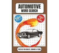 Automotive Word Search Book: Word Searches with Easy to Read Print about Automotives, Cars, Automobiles and More, 6x9 inches, 110 pages, 50+ Puzzles, Gifts for Vacations, Holidays and Free Times.