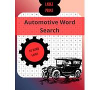 Automotive Word Search: Large Print Car Puzzle | Word Games for Car Lover | Car Word Search