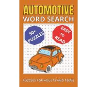 Automotive Word Search Puzzle Book: Word Search With Easy to Read print about Automobiles, Motor Vehicles and More | 6x9 inches, 110 pages | 50+ puzzles ... Gift for Vacations, Holidays and Free Times