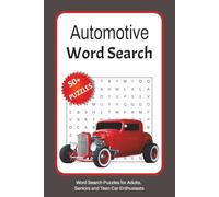 Automotive Word Search Puzzle Book: Word Search with Easy to Read Print about Automotive, Cars, Mechanics and More | 6x9 inches, 110 pages | 50+ Puzzles… Gift for Vacations, Holidays and Free Times