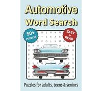 Automotive Word Search Puzzle Book: Word Search with Easy to Read Print about Automotives and More | 6x9 inches, 110 pages | 50+ Puzzles ... Gifts for Vacations, Holidays & Free Times