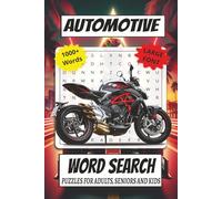 Automotive Word Search Puzzle Book: Word Searches with Easy to Read Print about Automotive, Cars, Engines and More | 6x9 inches, 110 pages | 50+ Puzzles … Gift for Vacations, Holidays and Free Times