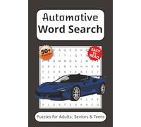 Automotive Word Search Puzzle Book: Word Searches with Easy to Read Print about Automotive, Cars, Mechanics and More | 6x9 inches, 110 pages | 50+ Puzzles … Gift for Vacations, Holidays and Free Times