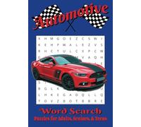 Automotive Word Search Puzzle Book: Word Searches with Easy to Read Print about Car Enthusiasts, Classic Cars, Autos, and More | 6x9 inches, 110 pages ... Gift for Vacations, Holidays, and Free Times