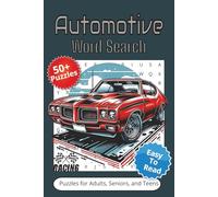 Automotive Word Search Puzzle Book: Word Searches with Easy to Read Print about Cars, Car Parts, and More [ 6x9 inches, 110 Pages ] 50+ Puzzle… Gift for Vacations, Holidays, and Spare Time