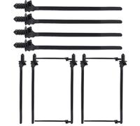 Automotive Zip Ties, Push Mount Cable Fasteners, 100-Piece Locking Clip Set, Adjustable Secure Hold, for Car Wiring, Electrical Projects, Industrial, Construction, Bundling Tasks