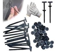 Automotive Zipper Clips, Nylon Universal Cable Tie Buckle100PCS, Zip Tie Rivet with Pin & Button, Multipurpose UV Resistant Plastic Fasteners for Car Daily Repair & DIY (150Pcs)