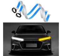 Automotriz LED Light Bar,24 Pulgadas LED Daytime Running Light Bar,Impermeable Luces de circulación Diurna Señal de Giro DRL Interruptor secuencial LED Light Bar para Coches,SUV,Motocicletas (2uds)