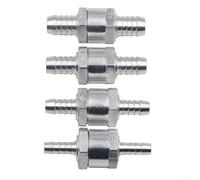 Automotriz para carburador válvula de retención de forma de combustible fabricada con aleación de aluminio con piezas internas de goma para uso medio diésel y agua (8 mm)