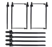 Automotriz Zip Ties, 100 Pieces Push Mount Zip Ties, clip ajustable de nylon, sujetador de bloqueo para el coche, industrial Bundling, trabajo eléctrico, construcción, 0.6x21cm