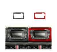 Automóvil cubierta panel marco Panel De Control Multimedia CD Central Fibra Carbono Para Jimny 2019-2022, Accesorios Interiores Del Coche, Pegatinas Decorativas
