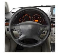 Automóvil Cubre Volante Para Toyota Para Avensis 2003 2004 2005 2006 2007 Accesorios Para El Coche Funda Para Volante Tapizado En Cuero Perforado Negro
