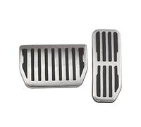 automóvil pedales Para Jaguar Para XE Para XF Para E-Pace Para F-Pace 2016-2019 LHD Pedal Reposapiés Acero Inoxidable Coche Cubierta Pedales AT Coche Funda Pedales(AT REST PEDAL)