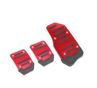 automóvil pedales Pedal Automotriz Tipo Universal, Modificado, Freno, Acelerador, Embrague, Pedal Almohadilla Antideslizante Coche Funda Pedales(MT-Red)