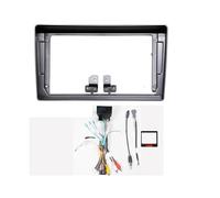 Automóvil Radio Fascias Android GPS MP5 Estéreo Jugador 2 DIN Unidad Principal Panel Tablero Marco Instalación para Peugeot 407 2005-2008 Marco de Radio(407XP Grey)