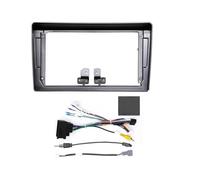 Automóvil Radio Fascias Android GPS MP5 Estéreo Jugador 2 DIN Unidad Principal Panel Tablero Marco Instalación para Peugeot 407 2005-2008 Marco de Radio(407RZC Grey)