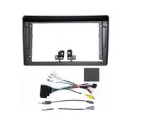 Automóvil Radio Fascias Android GPS MP5 Estéreo Jugador 2 DIN Unidad Principal Panel Tablero Marco Instalación para Peugeot 407 2005-2008 Marco de Radio(407RZC Black)